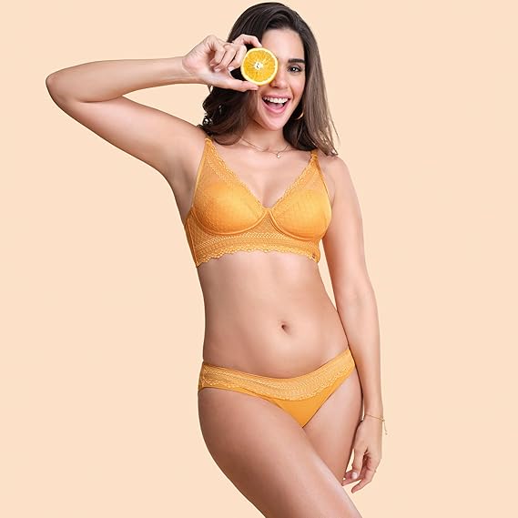 Enamor Innovations Pure Ease Cloudsoft Longline Lace Plunge Bra – No-Pinch, No-Dig, Padded, Wirefree, High Coverage F125